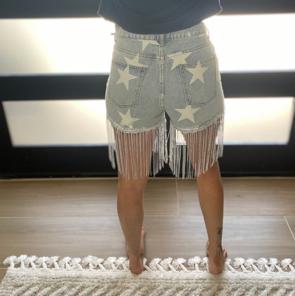 Star Bling Tassel Shorts